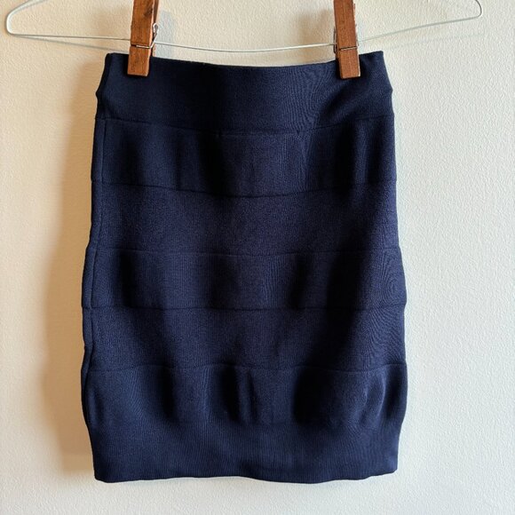 French Connection | Navy Blue Pencil Skirt - Picture 1 of 3
